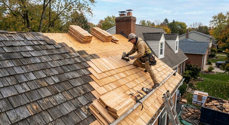 Cedar Roof Replacement in Fredericksburg, VA