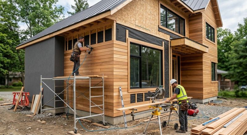 Faux Wood Siding Installation in Norwalk, CT
