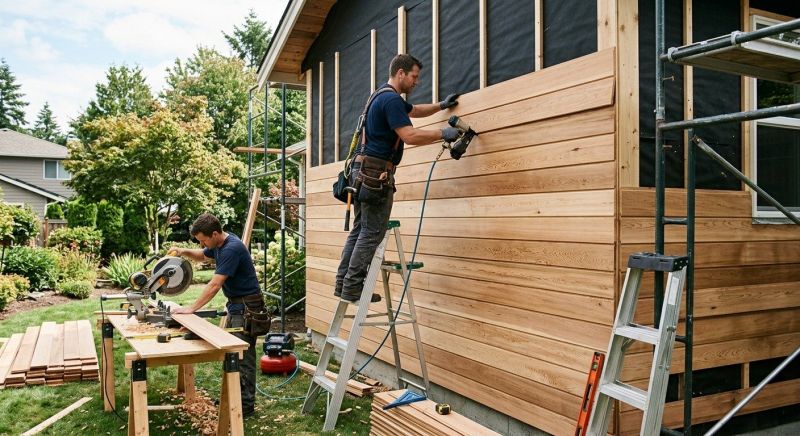 Hardwood Siding Installation in Boston, MA