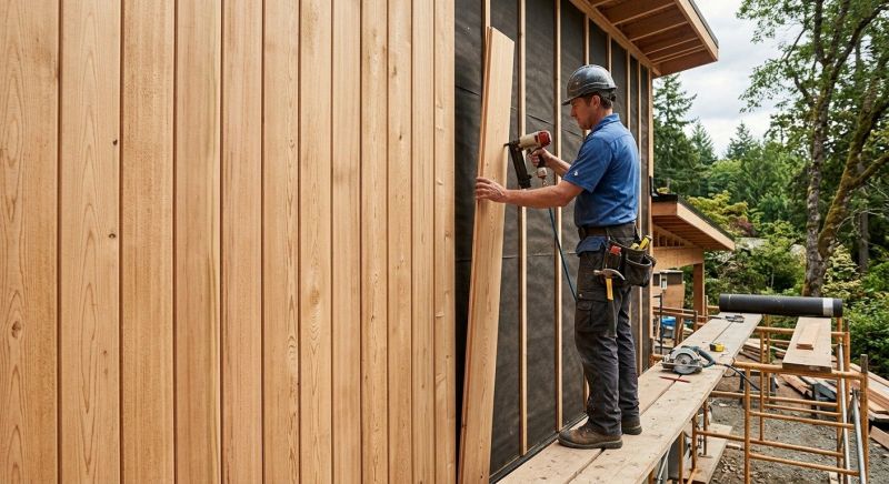 Wood Barn Siding Installation in Boston, MA